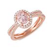 Image 1 : 0.81ct Morganite 14 K Rose Gold Ring