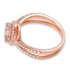 Image 2 : 0.81ct Morganite 14 K Rose Gold Ring