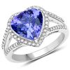 Image 1 : 4.62ct Tanzanite 14K White Gold Ring