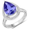 Image 1 : 5.1ct Tanzanite 14K White Gold Ring