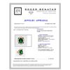 Image 3 : GIA 6.58ct COLOMBIAN EMERALD 18K YELLOW GOLD RING