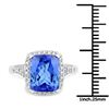 Image 3 : 5.07ct Tanzanite 14K White Gold Ring