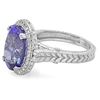 Image 2 : 8.78ct Tanzanite 14 K White Gold Ring