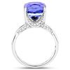 Image 2 : 5.59ct Tanzanite 14K White Gold Ring