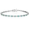 Image 1 : 2.99ct Apatite 14 K White Gold Bracelets
