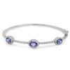 Image 1 : 1.91ct Tanzanite 14 K White Gold Bangles