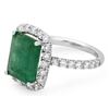 Image 2 : 5.3ct Emerald 14 K White Gold Ring