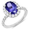 Image 1 : 3.31ct Tanzanite 14 K White Gold Ring
