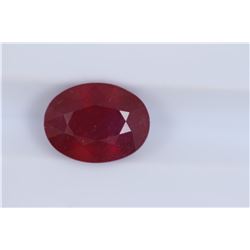 3.75ct Ruby Oval cut