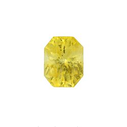 10.75ct Emerald Shape GIA Certified  Yellow Sapphire
