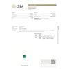 Image 2 : GIA 0.75ct Octagonal Shape Green F1 EMERALD 6.69 x 4.83 x 3.04 mm
