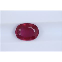 3.59ct Ruby Oval cut
