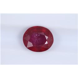 3.2ct Ruby Oval cut