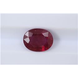 2.46ct Ruby Oval cut