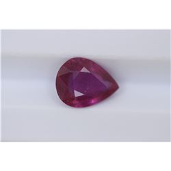 1.73ct Ruby Pear cut