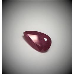 AGL 3.35ct Pear Cut Ruby