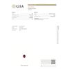 Image 2 : GIA 1.25ct Ruby oval cut 6.7 x 5.59 x 3.62