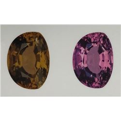 GIA 19.68ct Color Change Tourmaline  Very Rare Stone