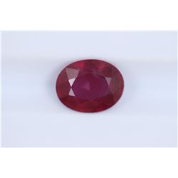 2.32ct Ruby Oval cut