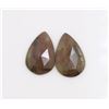 Image 1 : 24.3ct GIA Approved Ruby sapphire slice Pear cut