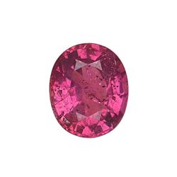 GIA 1.53ct Oval Shape Purplish Red Ruby 7.33 x 6.12 x 3.94 mm
