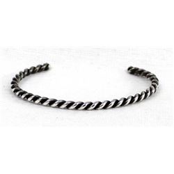 Silver Native Rope Bracelet