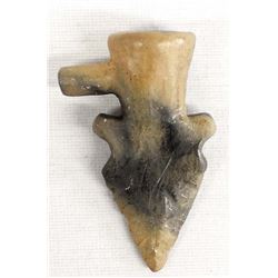 Catawba Pottery Arrowhead Pipe by D. Hawk Sanders