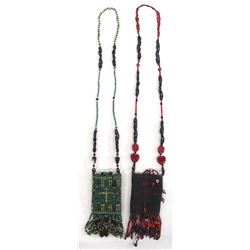 2 Beaded Medicine Pouches