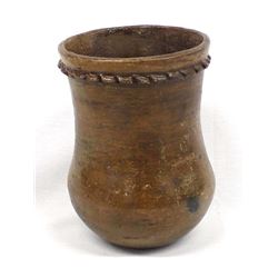 Native American Navajo Pottery Drum Jar