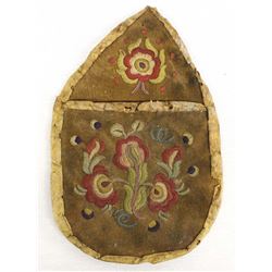 Antique Iroquois Embroidered Pouch