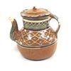 Image 1 : Vintage Mexican Redware Pottery Teapot