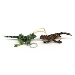 Hand Beaded Lizards