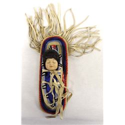 Shoshone Baby Doll in Leather Cradleboard