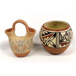2 Pieces of Native American Jemez Pottery