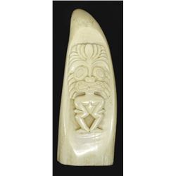 Polynesian Kahuna Tiki Carved Bone Art