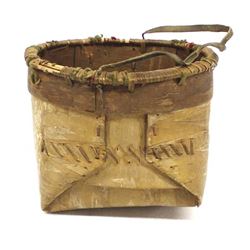 Antique Eastern Woodlands Indian Birchbark Basket