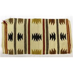 Vintage Native American Navajo Wool Textile Rug