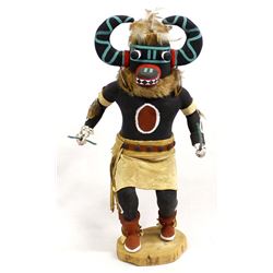 1978 Hopi Hololo ''Guard'' Kachina by O. Hongeva