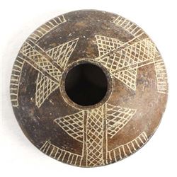 Pre Columbian Style Incised Pottery Seed Jar