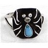 Image 1 : Navajo Sterling Turquoise Spider Ring, Size 8