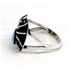 Image 2 : Navajo Sterling Turquoise Spider Ring, Size 8
