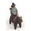 Navajo Folk Art Pottery Horse and Riders