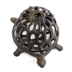 Antique Cast Iron Turtle String Holder