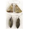 Image 4 : 2 Pairs of Sterling & Lace Agate Earrings
