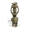 Vintage East India Dhokra Brass Elephant & Rider