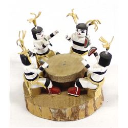 Navajo Hano Clown Table Kachinas by S & R Barbone