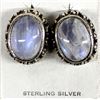 Image 1 : Sterling Silver & Moonstone Earrings