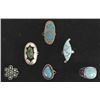 Image 1 : 6 Navajo & Zuni Sterling Rings Plus