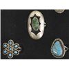 Image 3 : 6 Navajo & Zuni Sterling Rings Plus