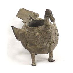 Vintage East India Dhokra Brass Duck Folk Art